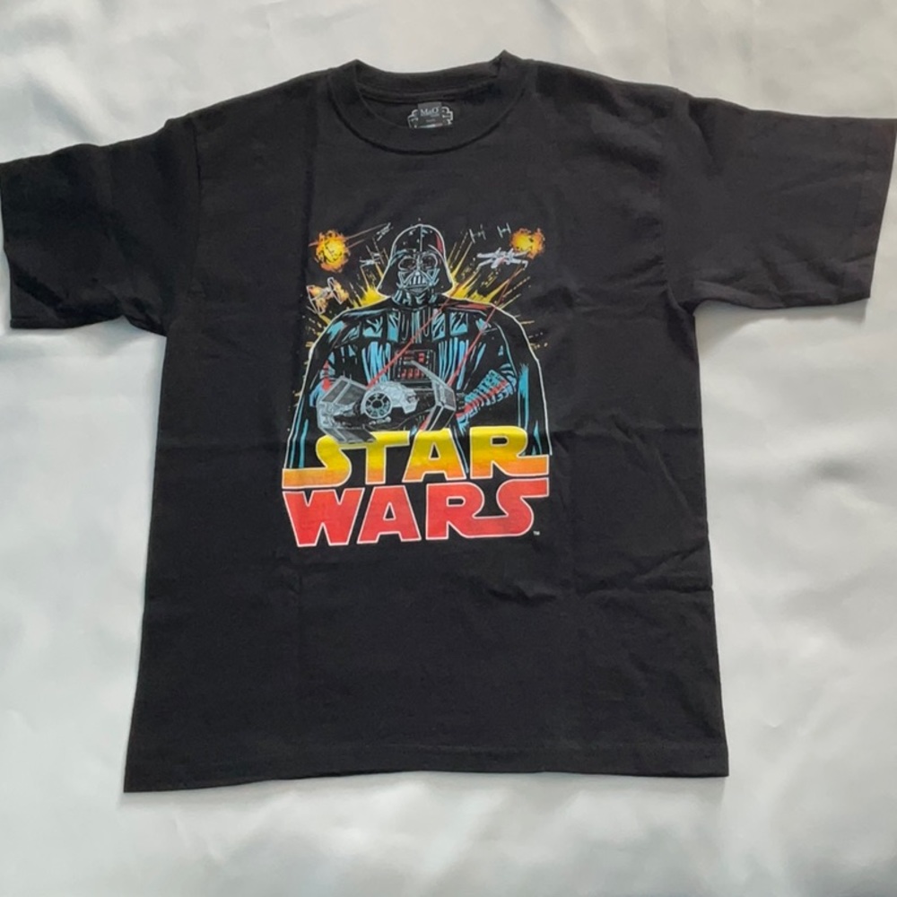 Star wars Darth Vader print t-chirts black youth boys size L 14/16‎